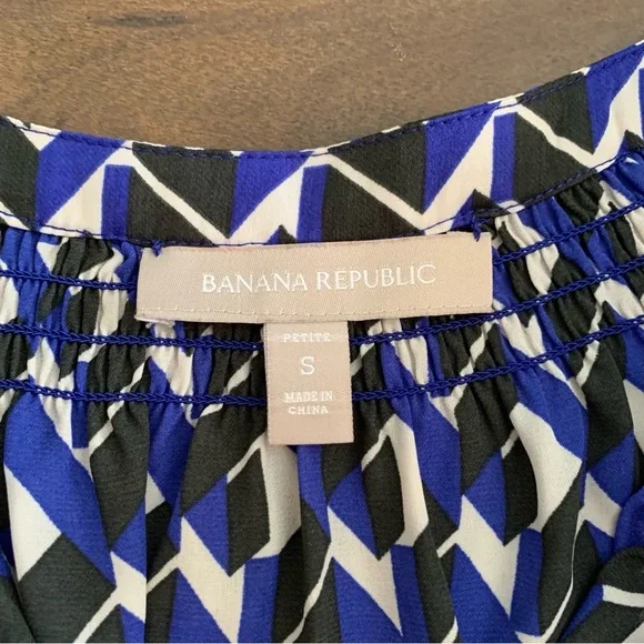 Banana Republic PETITE small Bundle 2 tunic tops shirts PS - Picture 5 of 6